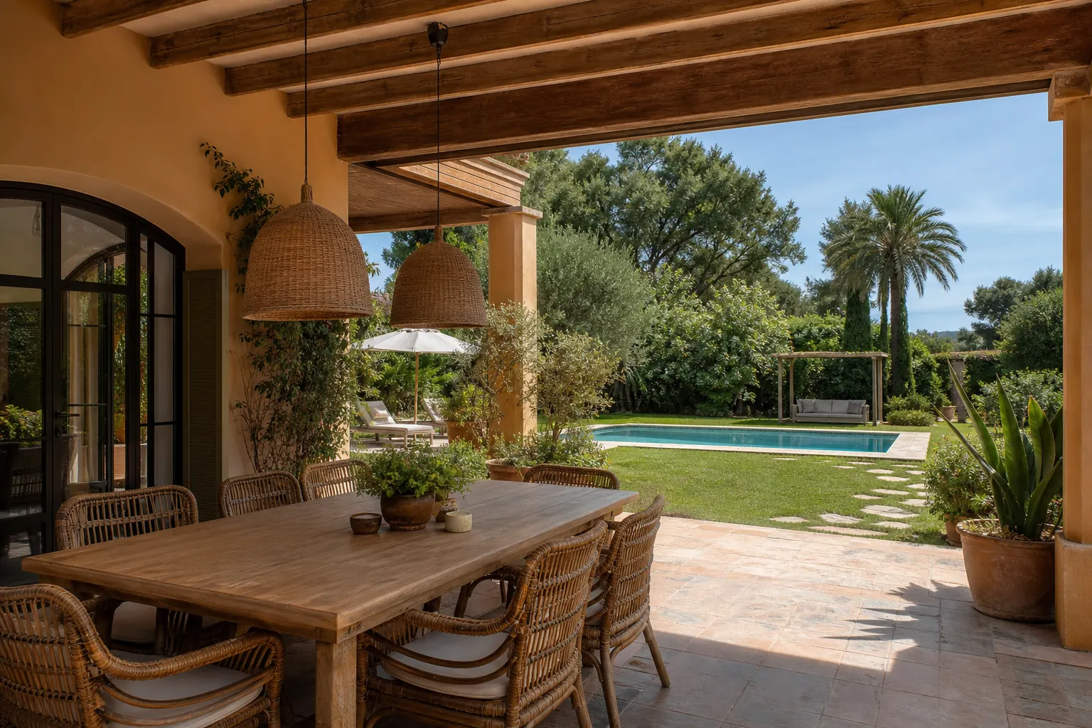 Villa moderna con terraza cerca de Valencia