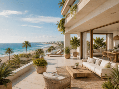 Propiedades junto al mar